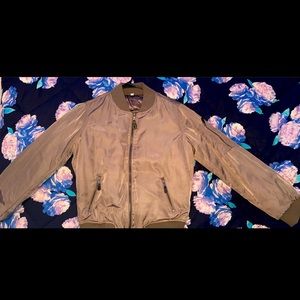 Kendall + Kylie Army Green Bomber Jacket